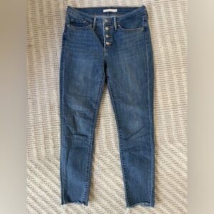 Levi’s 311 Shaping Skinny Ankle Jeans 29 button front